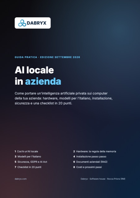 Copertina della guida AI locale in azienda